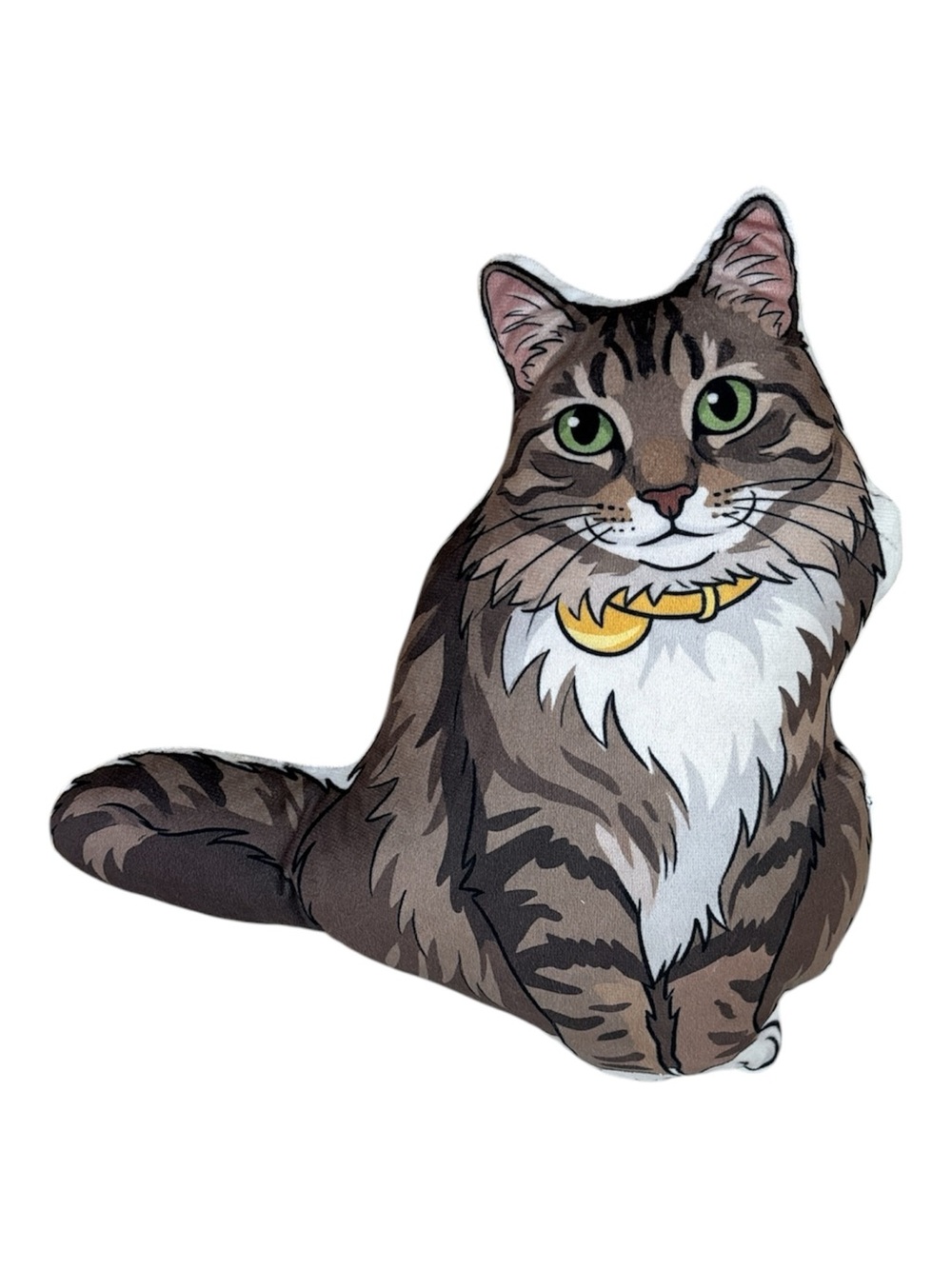 Cat Plush Toy - Brown Tabby Design